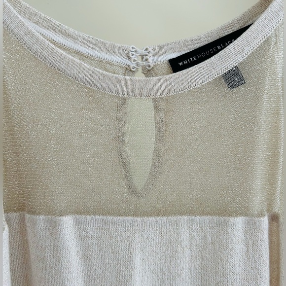 WHBM size M Sheer Yoke Shimmer Tank Top - Picture 8 of 16